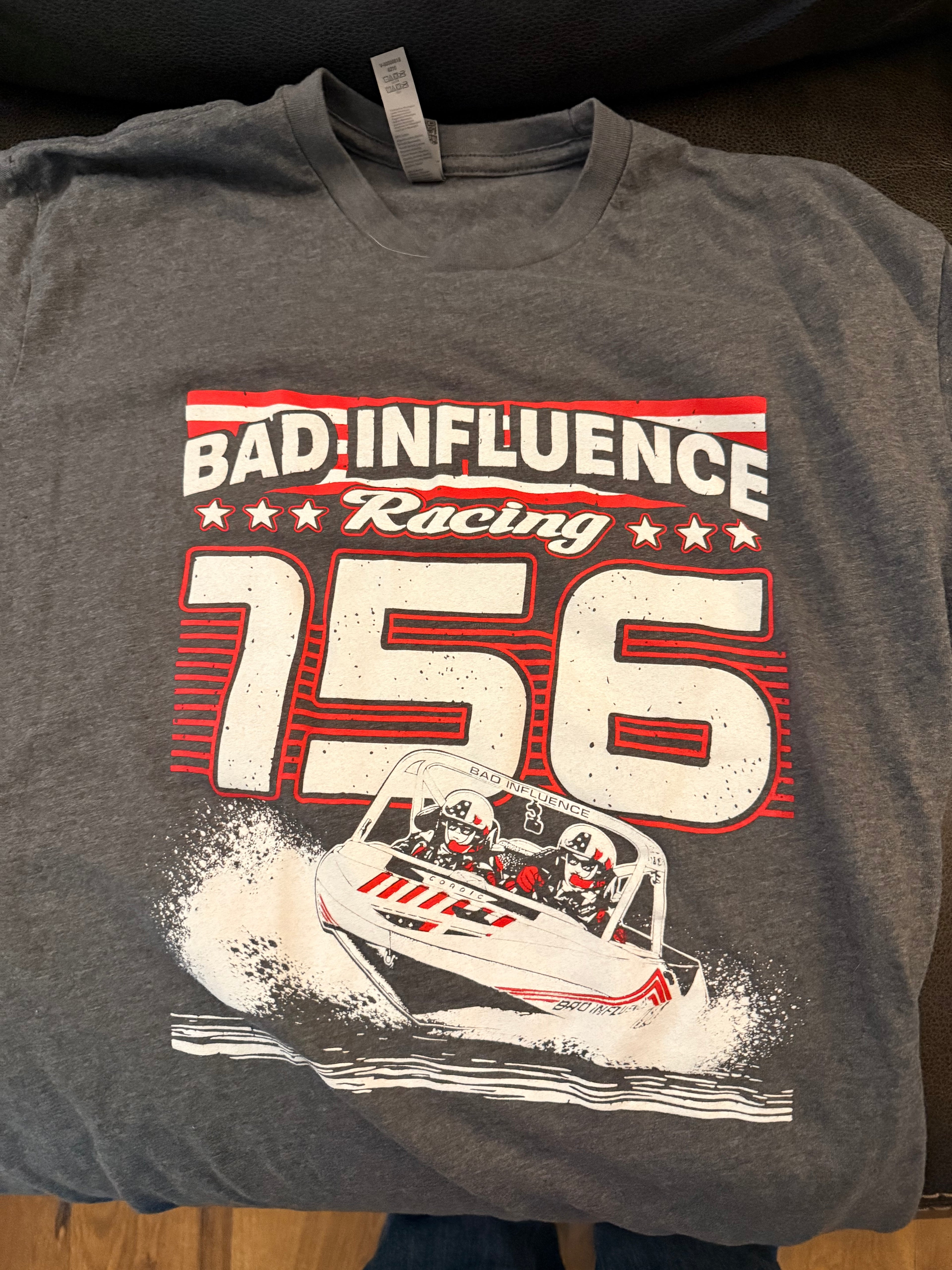 Gray Vintage Racing Tee 156