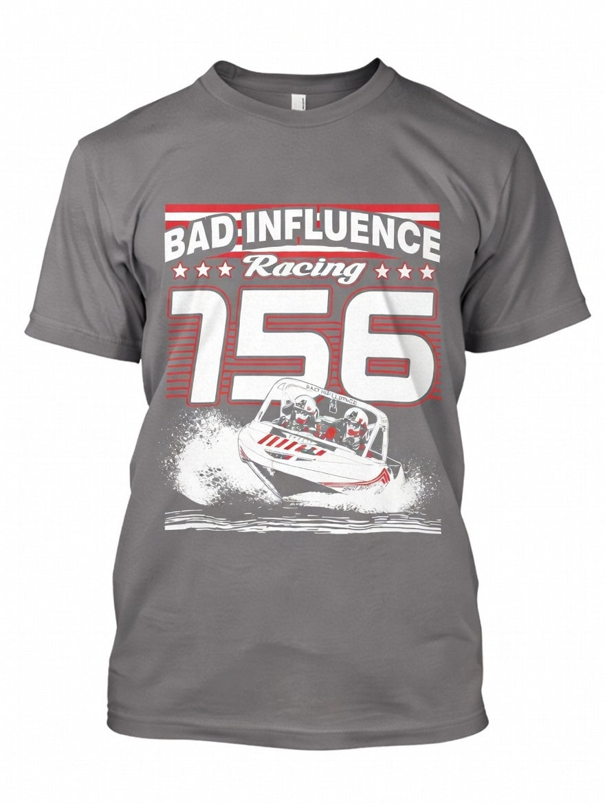 Gray Vintage Racing Tee 156